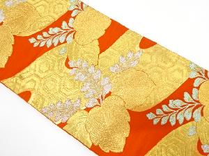 アンティーク　霞に桐・古典柄織り出し袋帯（材料）